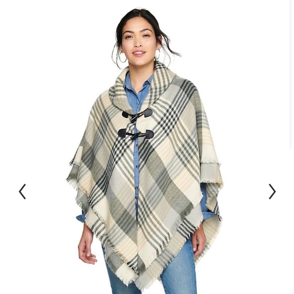 Sonoma Plaid Poncho